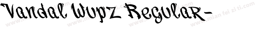 Vandal Wupz Regular字体转换